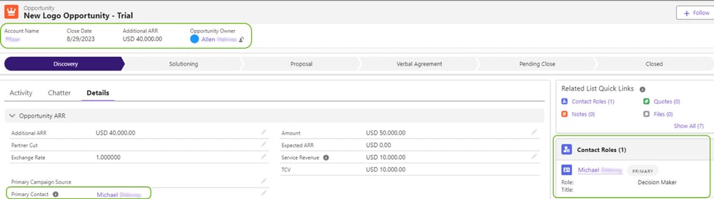 HS2SF Primary Contact assignment in Salesforce